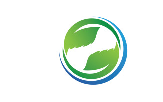 Leaf Eco Green Nature Logo Vector V23