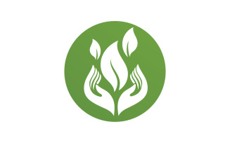 Leaf Eco Green Nature Logo Vector V24