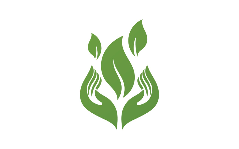 Leaf Eco Green Nature Logo Vector V26 Logo Template