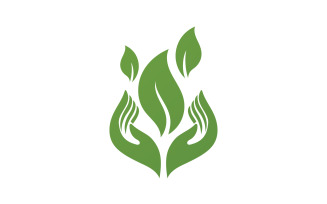 Leaf Eco Green Nature Logo Vector V26
