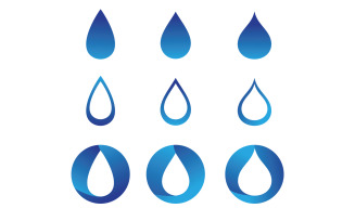 Water Drop Nature Logo Vector V1