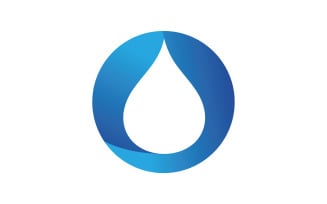 Water Drop Nature Logo Vector V3