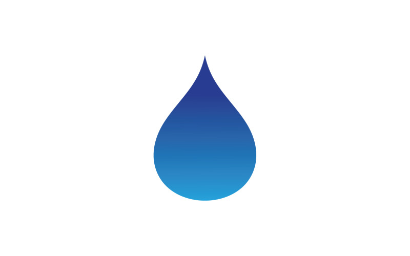 Water Drop Nature Logo Vector V4 Logo Template