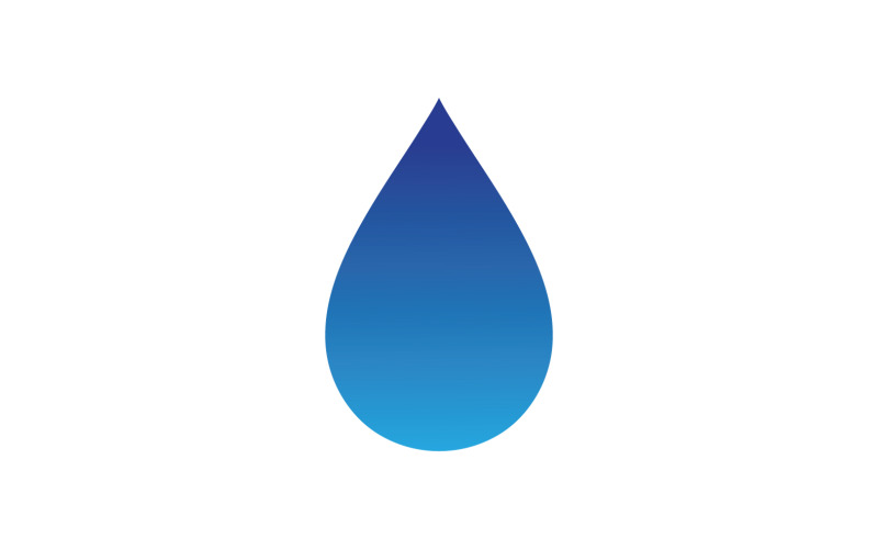 Water Drop Nature Logo Vector V6 Logo Template
