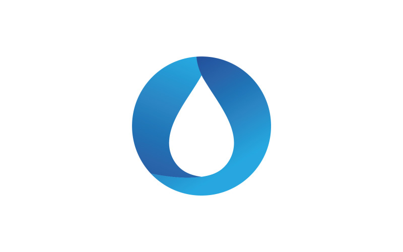 Water Drop Nature Logo Vector V9 Logo Template