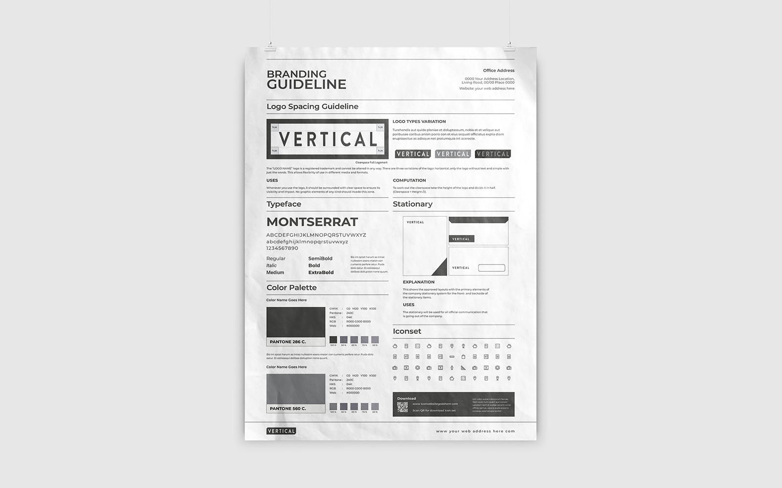 Template #251772 Brand Guideline Webdesign Template - Logo template Preview