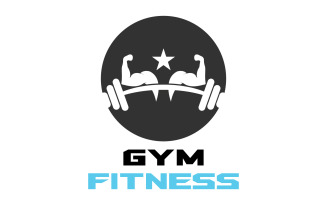 Gym Fitness Logo Sport Vector V10