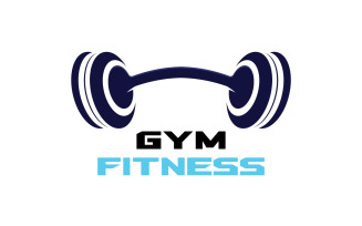 Gym Fitness Logo Sport Vector V12