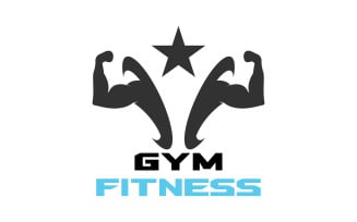 Gym Fitness Logo Sport Vector V14