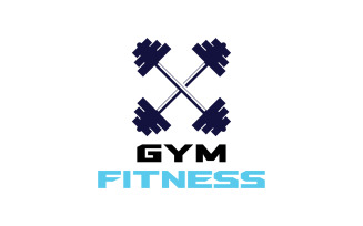 Gym Fitness Logo Sport Vector V16