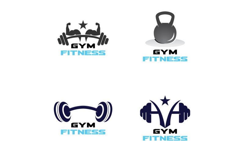 Gym Fitness Logo Sport Vector V17 Logo Template