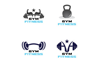 Gym Fitness Logo Sport Vector V17