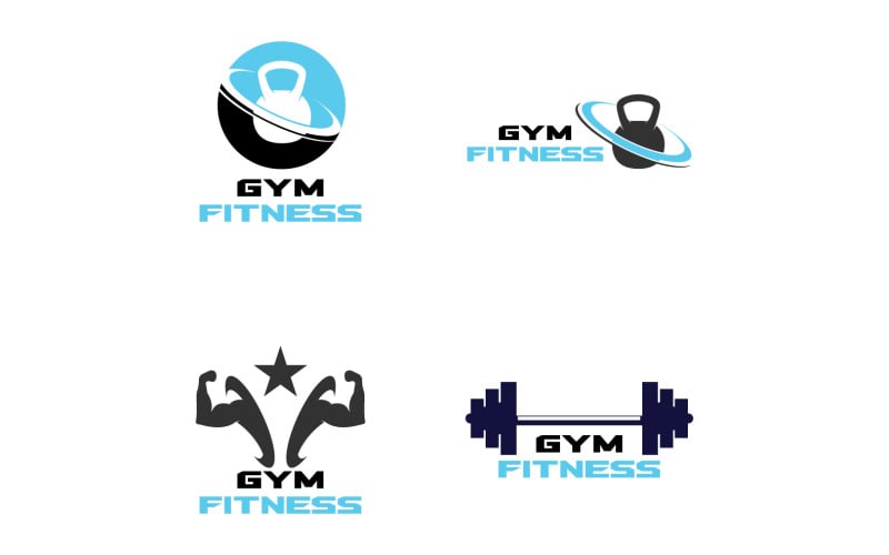 Gym Fitness Logo Sport Vector V18 Logo Template