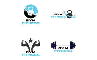 Gym Fitness Logo Sport Vector V18