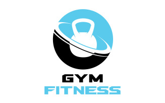 Gym Fitness Logo Sport Vector V5