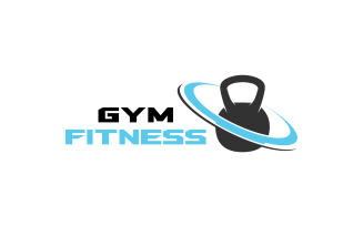 Gym Fitness Logo Sport Vector V6