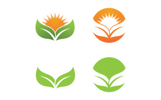 Leaf Eco Green Nature Logo Vector V12