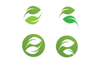 Leaf Eco Green Nature Logo Vector V16