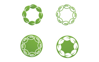 Leaf Eco Green Nature Logo Vector V7