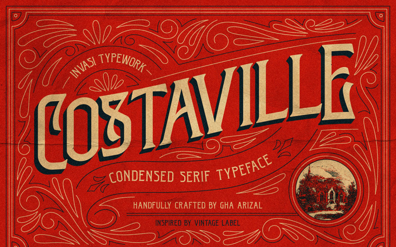 Costaville - Vintage Condensed Font