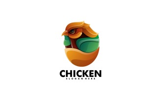 Chicken Gradient Colorful Logo
