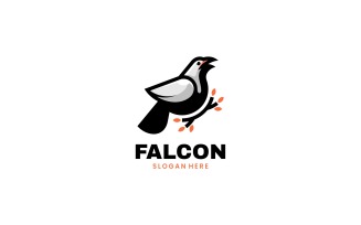Falcon Simple Mascot Logo Style