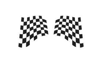 Race Flag Sport Logo Vector V2