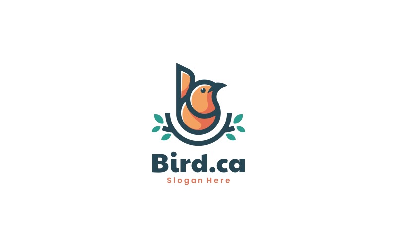 Vector Bird Mascot Logo Style Logo Template