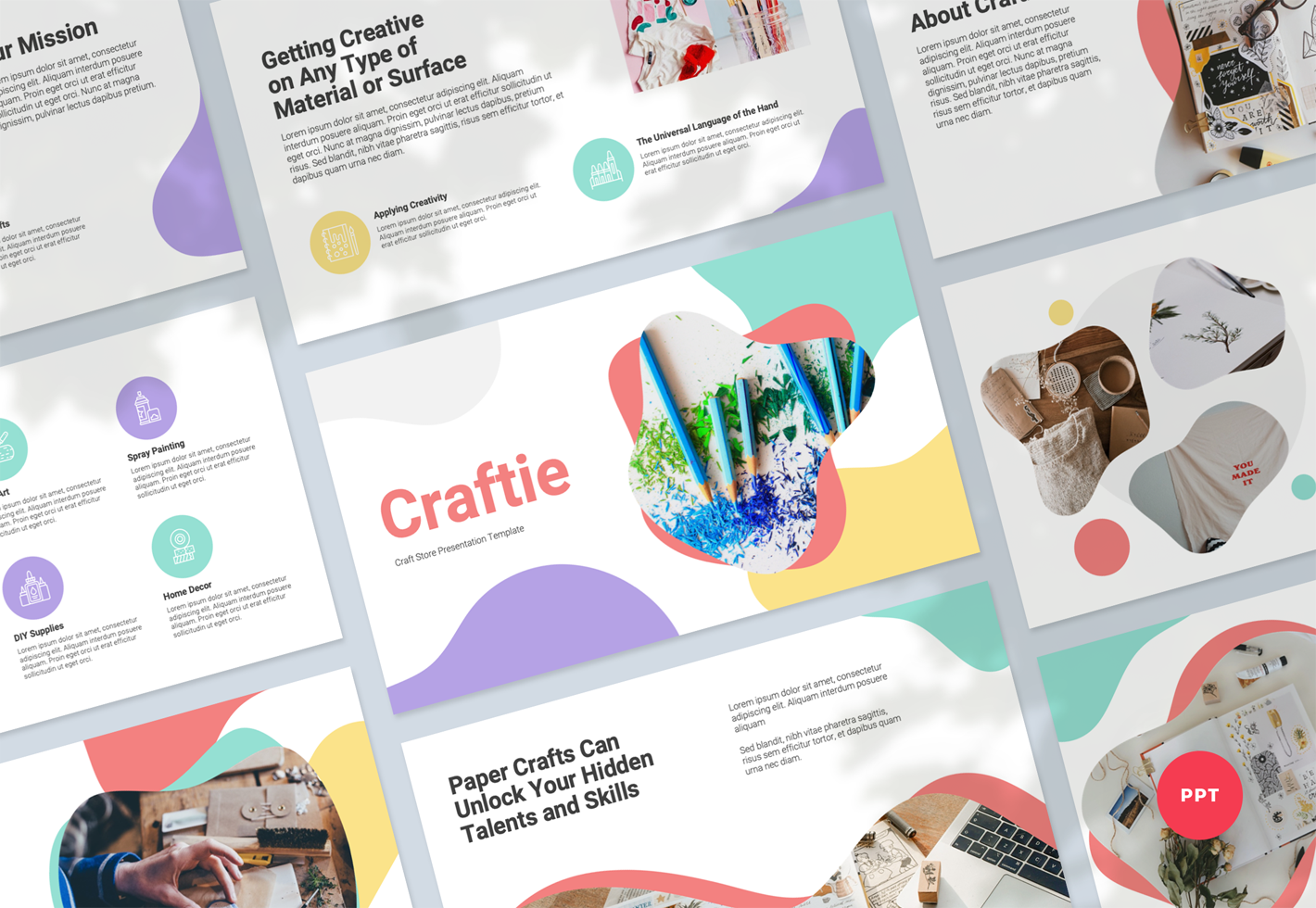 Craft Store Presentation PowerPoint Template