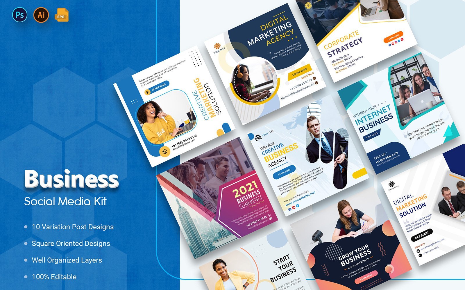 Kit Graphique #252019 Agence Bannire Divers Modles Web - Logo template Preview