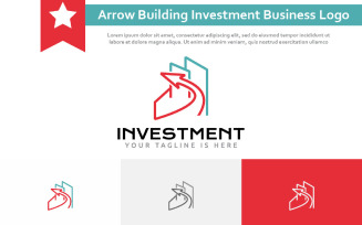 Up Arrow Building Property Real Estate Investment Business Logo