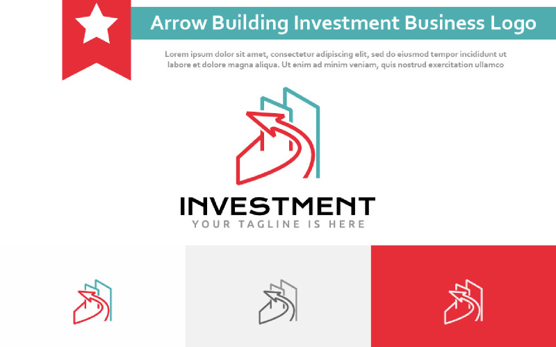 Up Arrow Building Property Real Estate Investment Business Logo Logo Template