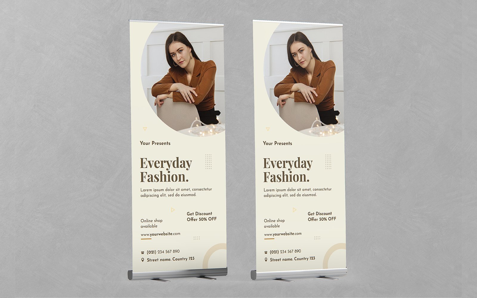 Template #252141 Roll Banner Webdesign Template - Logo template Preview