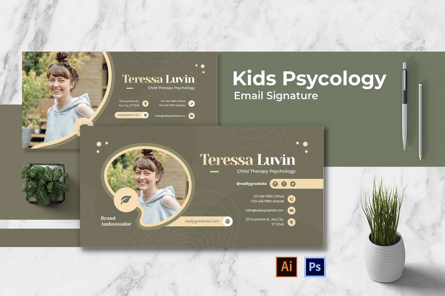 Template #252158 Signature Business Webdesign Template - Logo template Preview