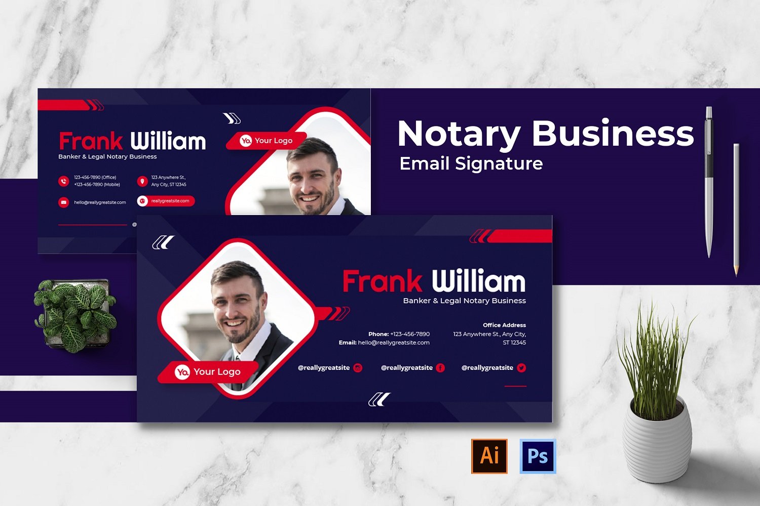 Template #252169 Signature Business Webdesign Template - Logo template Preview