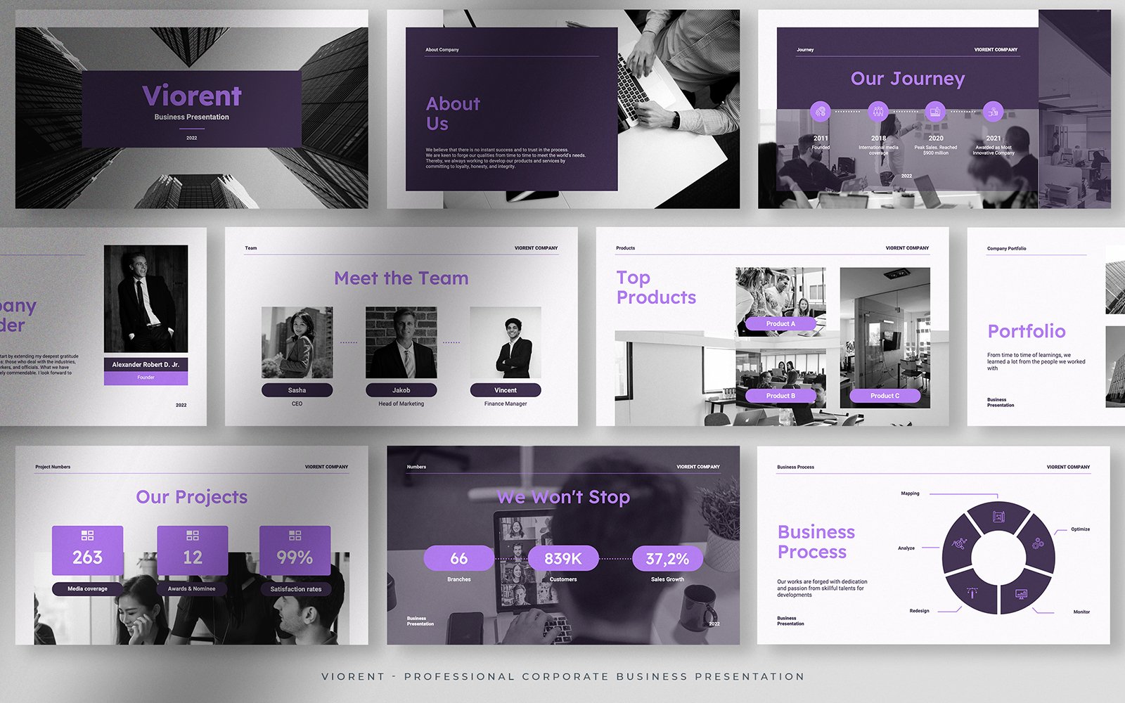 Template #252173 Business Presentation Webdesign Template - Logo template Preview