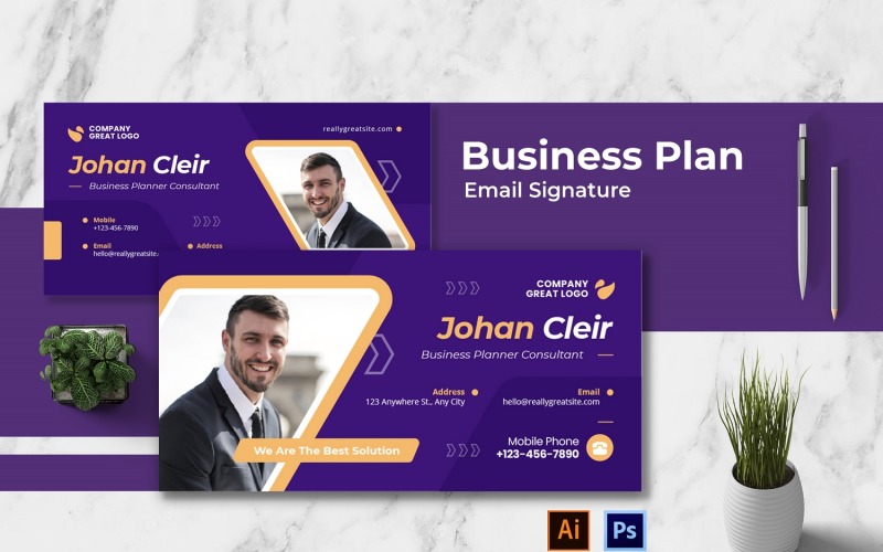 Business Planner Email Signature Corporate Identity