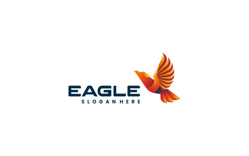 Flying Eagle Gradient Logo Template