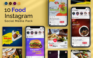 Food Social Media Instagram Posts Template