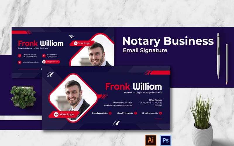 Notary Business Email Signature Corporate Identity
