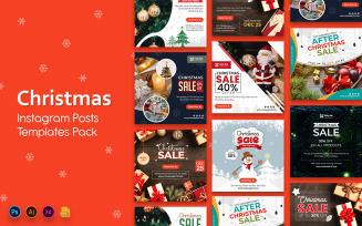Christmas Sale Social Media Posts Templates