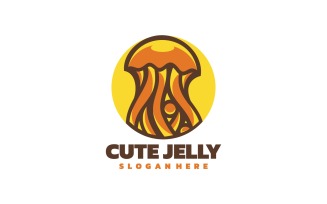 Jellyfish Simple Mascot Logo Style