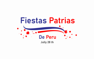 Fiestas Patrias De Peru Vector