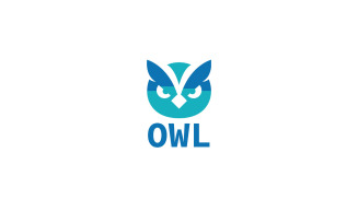Owl Night Logo Style Logo Vector Design Modern Template Graphic Business Illustration White Black