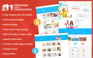 Preschool and Kindergarten HTML Template