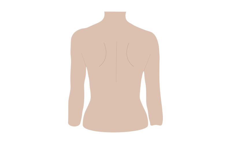 Woman Back Illustration Vector Vector Graphic