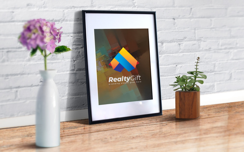 3D Property Home Gifts Offer Logo Logo Template