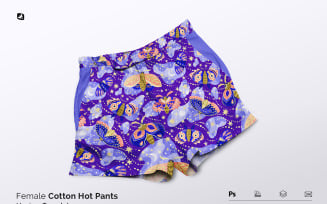 Female Cotton Hot Pants Mockup
