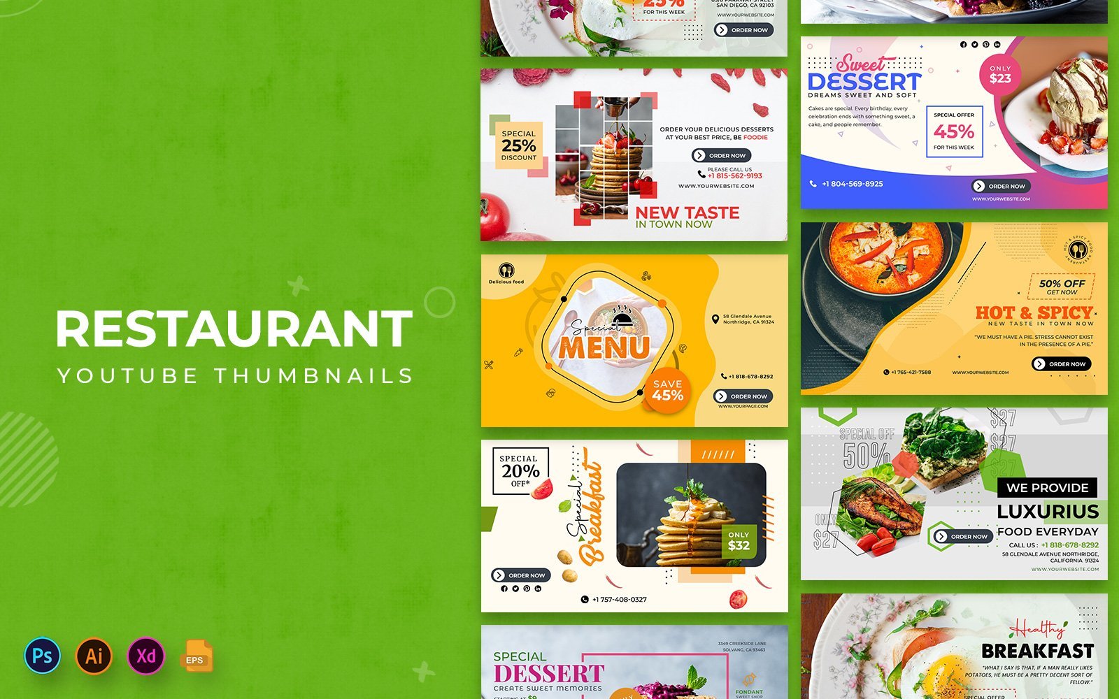 Kit Graphique #252561 Alimentation Menu Divers Modles Web - Logo template Preview