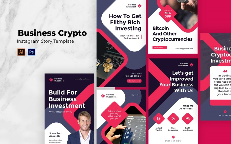 Business Crypto Instagram Story Social Media
